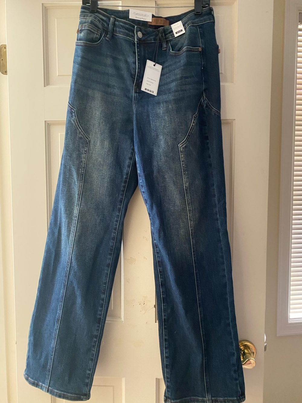Judy Blue High Rise Dark Wash Wide Leg Jeans